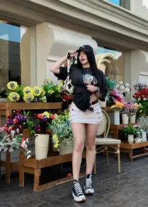 Gusmaxim 29 Gusmaxim ชุดสีดำกลางแจ้ง